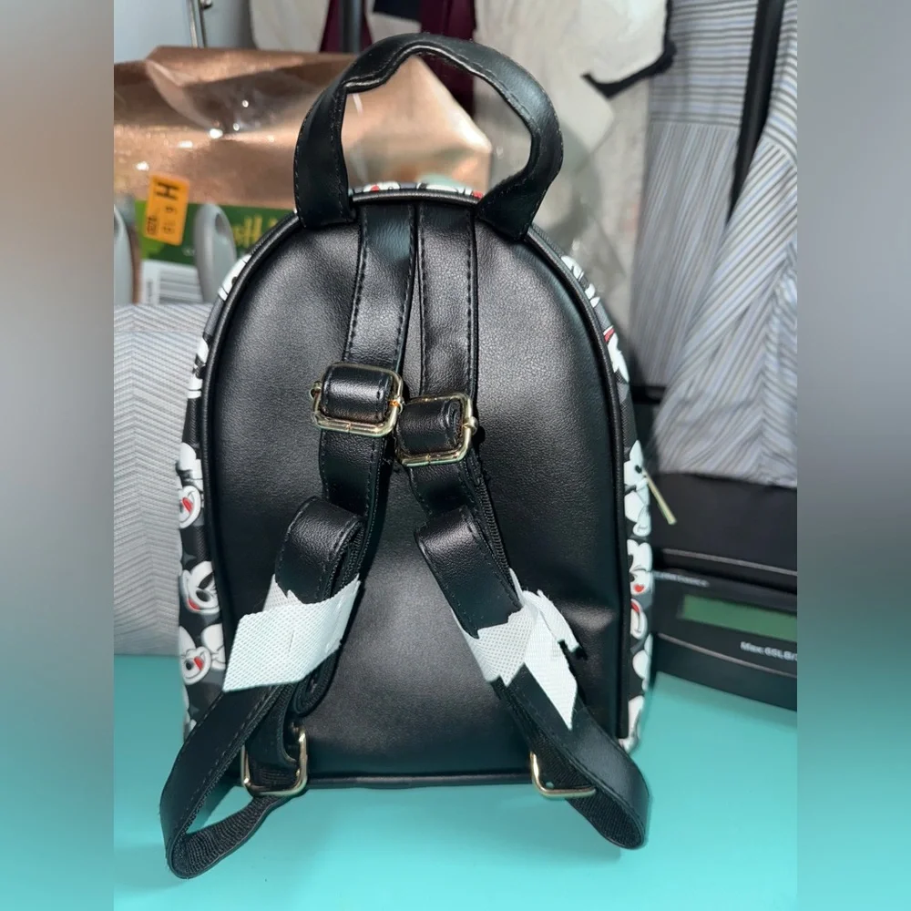 NWOT Disney Mickey Mouse All-Over Print 10.6” Black Mini Backpack - Picture 4 of 4